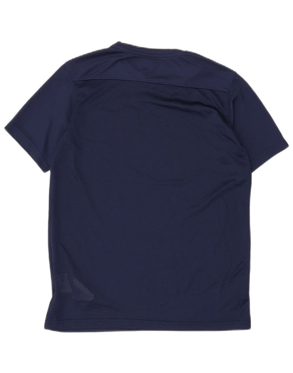 Nike Boys Dri Fit T-Shirt Top 13-14 Years XL Navy Blue Polyester