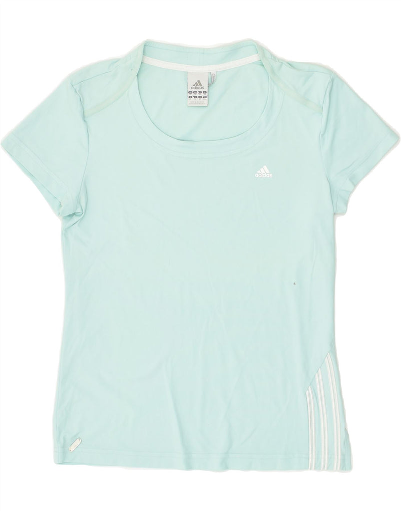 ADIDAS Womens Clima 365 T-Shirt Top UK 14 Large Blue | Vintage Adidas | Thrift | Second-Hand Adidas | Used Clothing | Messina Hembry 