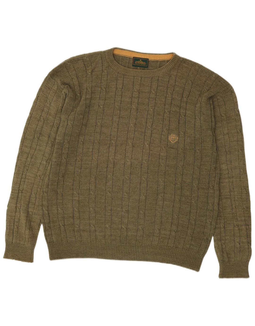 MC Gregor Mens Crew Neck Jumper Sweater Medium Khaki