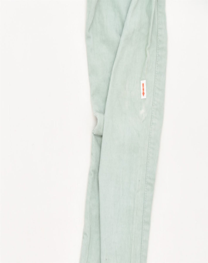 J. CREW Womens Toothpick Tapered Corduroy Trousers W26 L28 Turquoise | Vintage | Thrift | Second-Hand | Used Clothing | Messina Hembry 