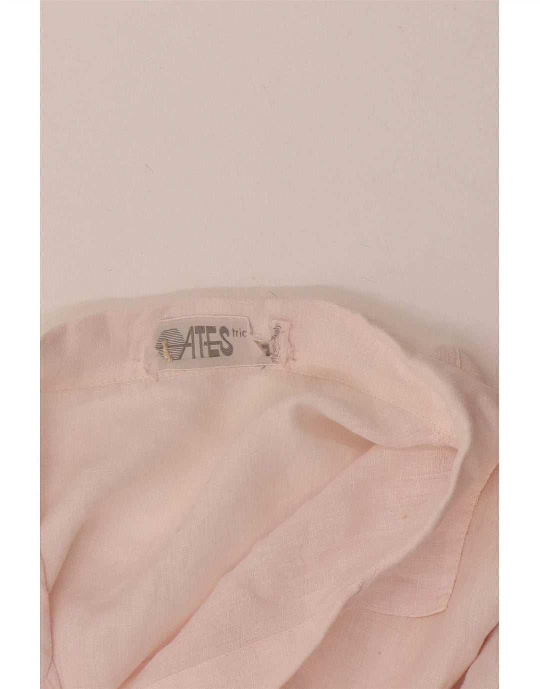 Vintage Mens Short Sleeve Pullover Shirt Medium Pink