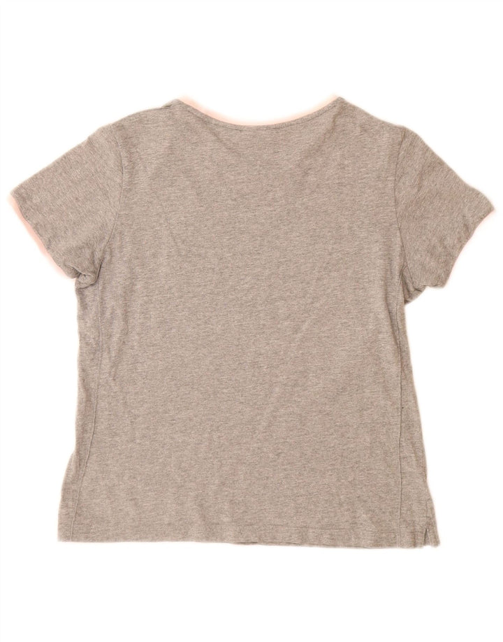 LOTTO Womens T-Shirt Top UK 6 XS Grey Flecked