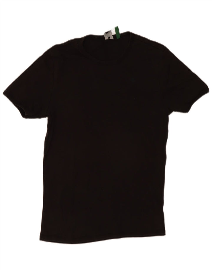 G-STAR Mens T-Shirt Top Medium Black Cotton