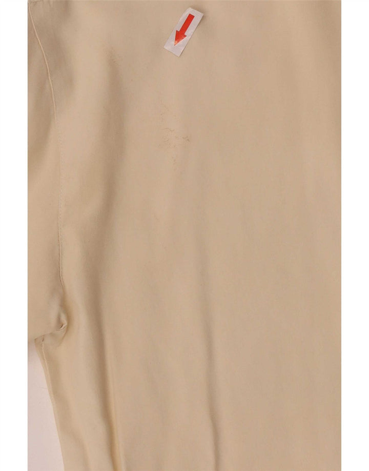 Marella Womens Shirt UK 12 Medium Beige Silk