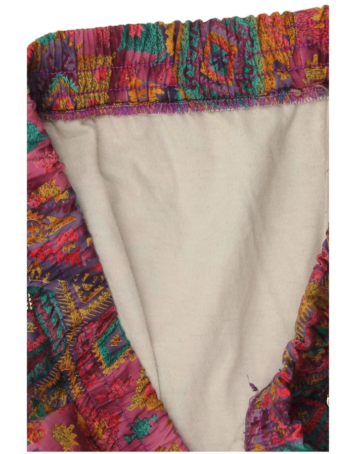 Vintage Womens Tracksuit Trousers Joggers Large Multicoloured Geometric