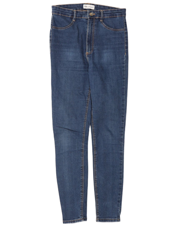 Zara Womens High Waist Skinny Jeans EU 40 Medium W30 L28 Blue