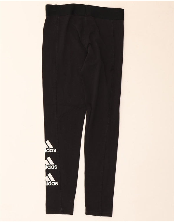 Adidas Womens Graphic Leggings UK 12/14 Medium  Black