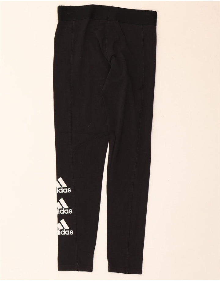 Adidas Womens Graphic Leggings UK 12/14 Medium  Black