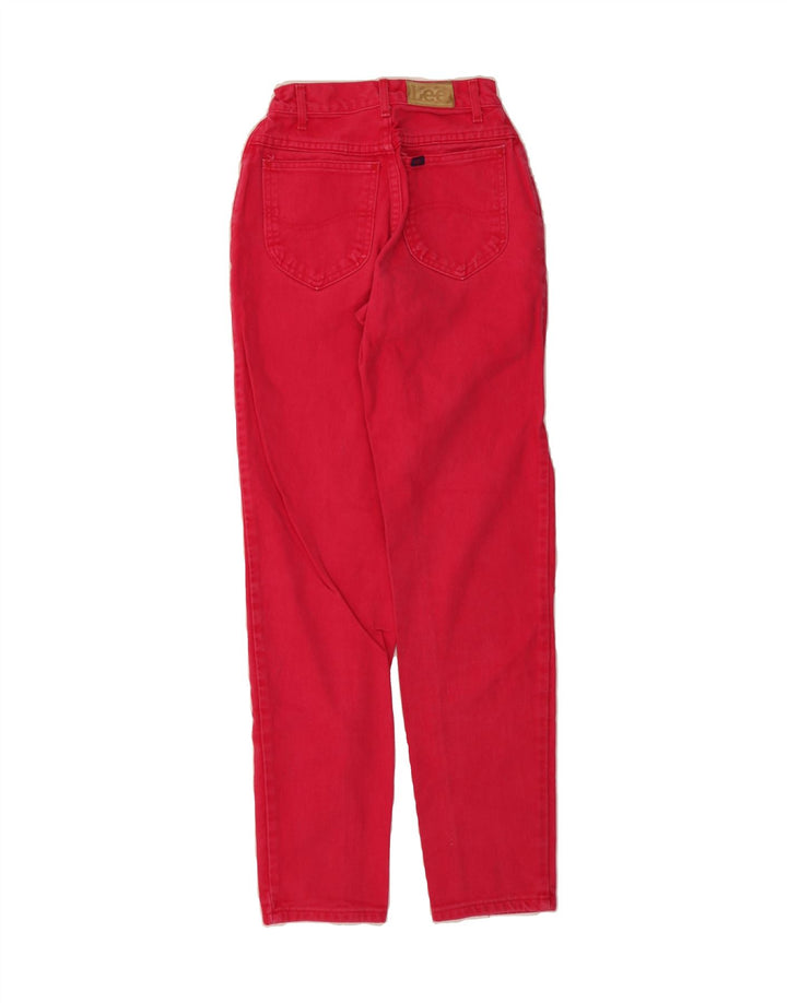 LEE Womens Tapered Jeans W22 L29 Pink Vintage Lee and Second-Hand Lee from Messina Hembry 
