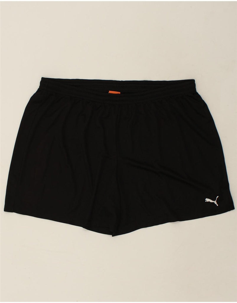 PUMA Mens Sport Shorts 2XL Black | Vintage Puma | Thrift | Second-Hand Puma | Used Clothing | Messina Hembry 