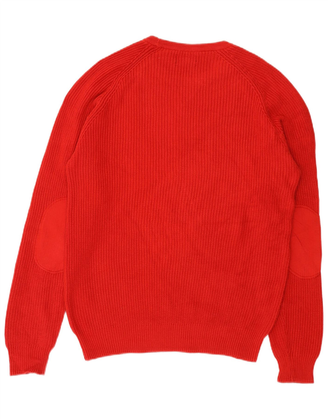 Zara Mens Boat Neck Jumper Sweater Large Red Cotton
