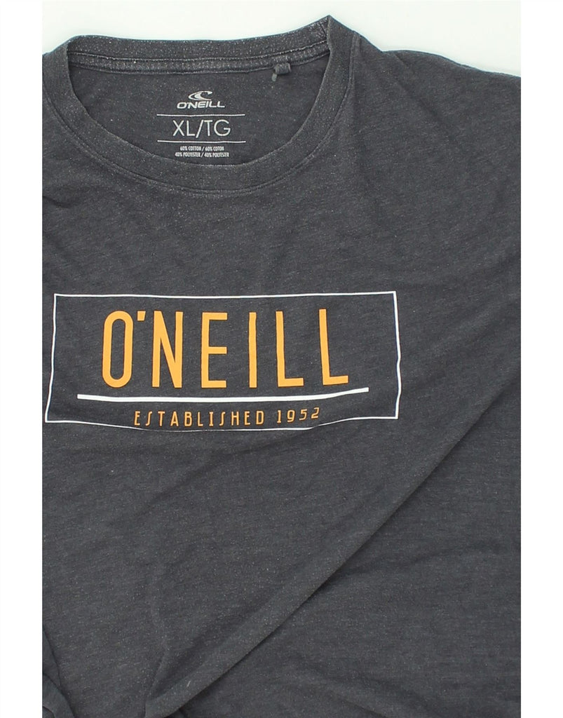 O'NEILL Mens Graphic T-Shirt Top XL Grey Cotton | Vintage O'Neill | Thrift | Second-Hand O'Neill | Used Clothing | Messina Hembry 