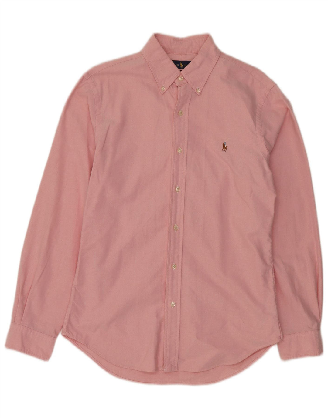 RALPH LAUREN Mens Slim Fit Shirt Medium Pink Cotton