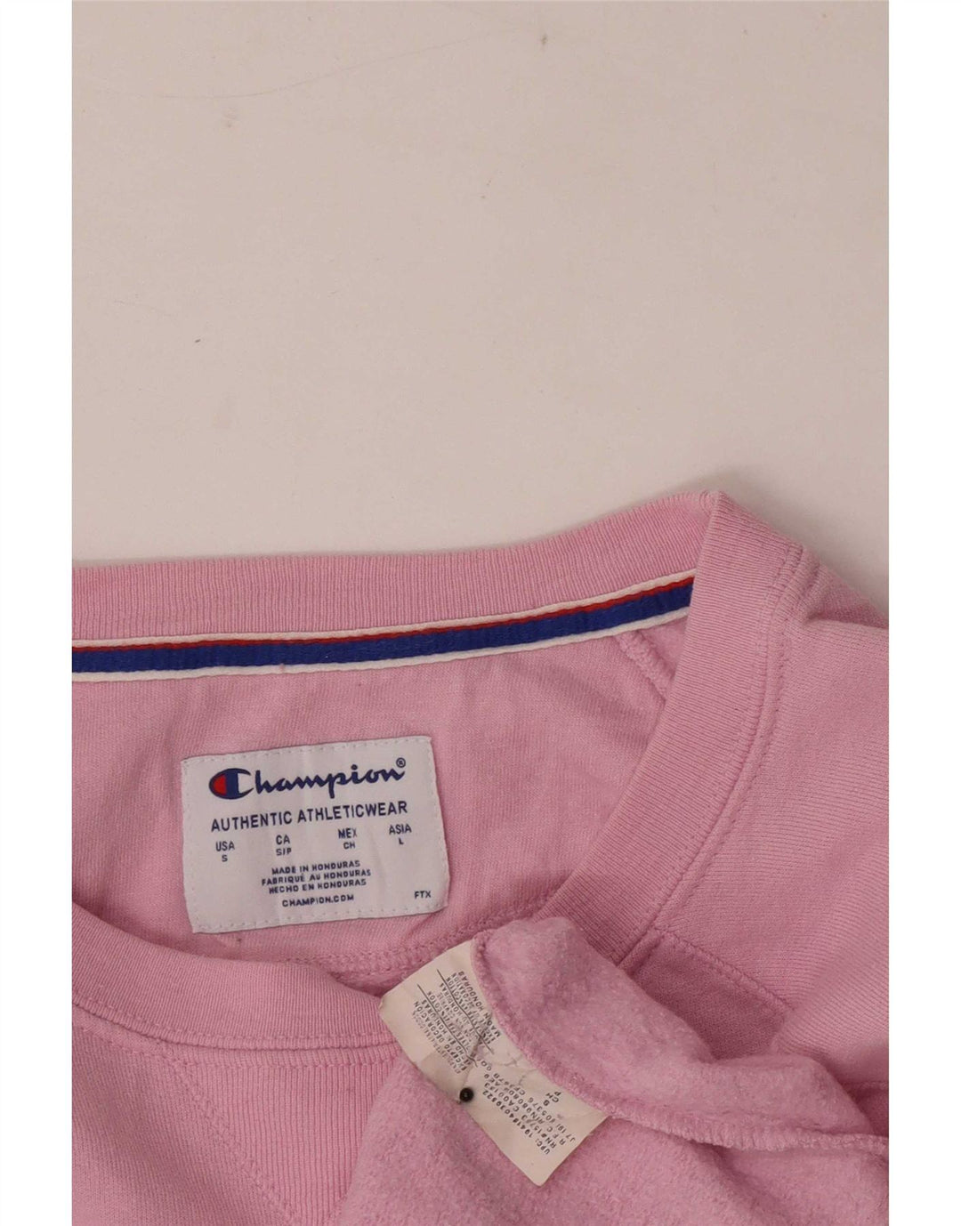 Champion Womens Graphic Sweatshirt Jumper UK 10 Small Pink Polyester