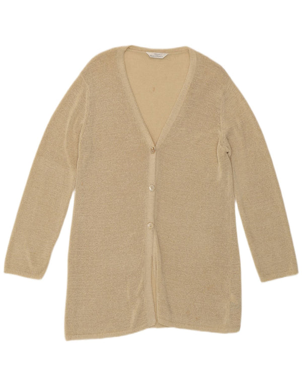 Marks & Spencer Womens St. Michael Cardigan Sweater UK 12 Medium Beige