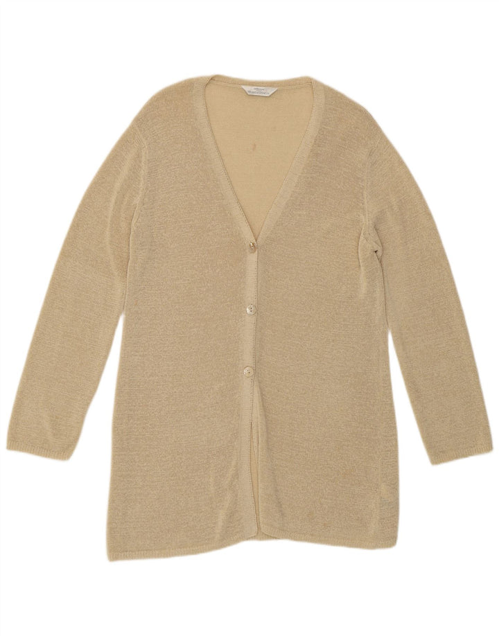 Marks & Spencer Womens St. Michael Cardigan Sweater UK 12 Medium Beige