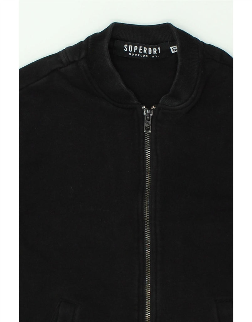 SUPERDRY Mens Tracksuit Top Jacket Small Black Cotton | Vintage Superdry | Thrift | Second-Hand Superdry | Used Clothing | Messina Hembry 