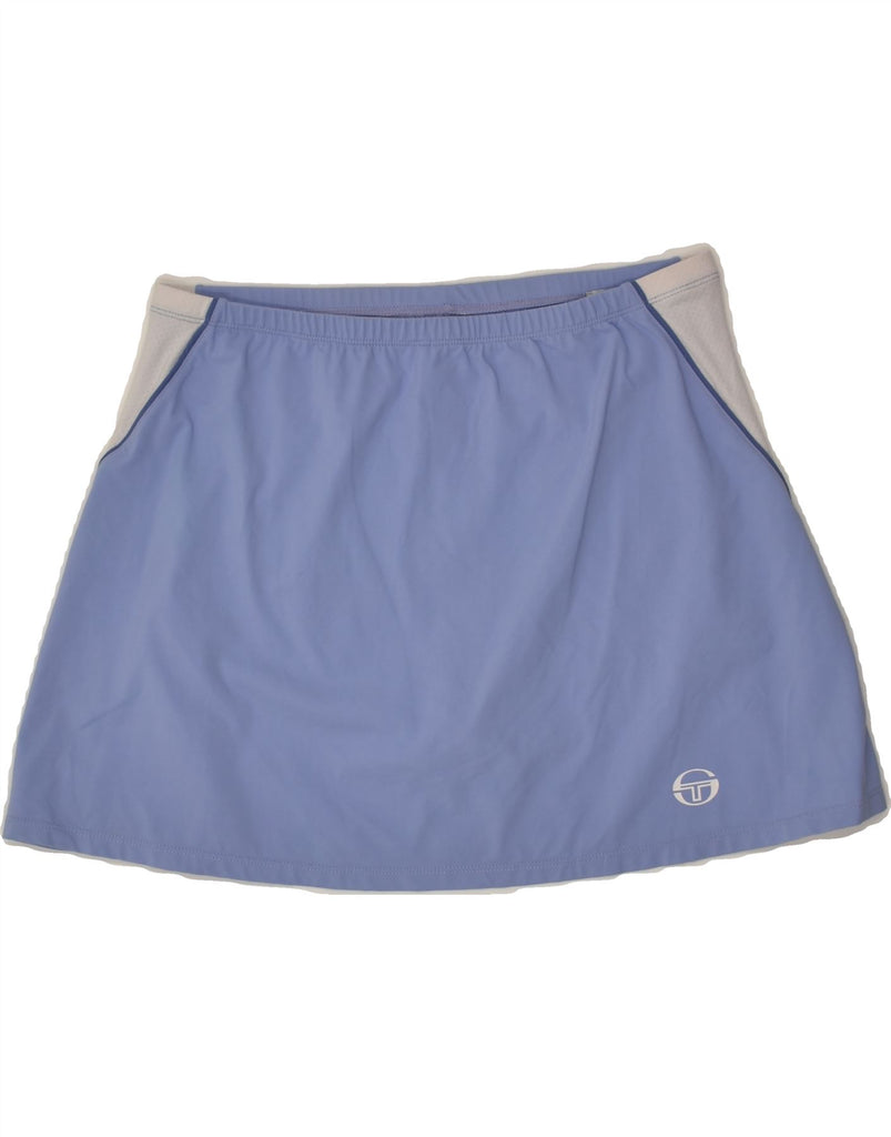 SERGIO TACCHINI Womens Tennis Skirt IT 44 Medium Blue Colourblock | Vintage Sergio Tacchini | Thrift | Second-Hand Sergio Tacchini | Used Clothing | Messina Hembry 