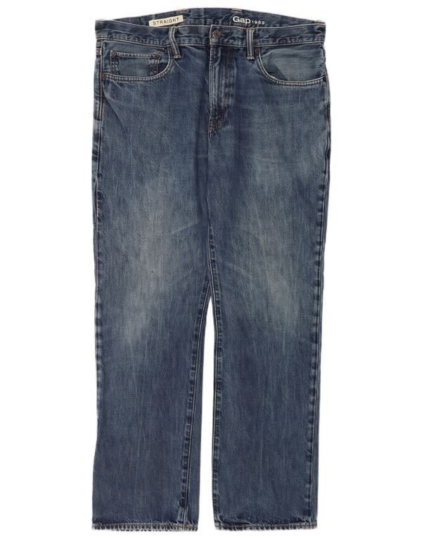 Gap Womens Straight Jeans W36 L32 Blue Cotton