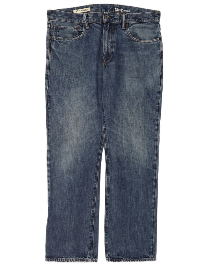 Gap Womens Straight Jeans W36 L32 Blue Cotton