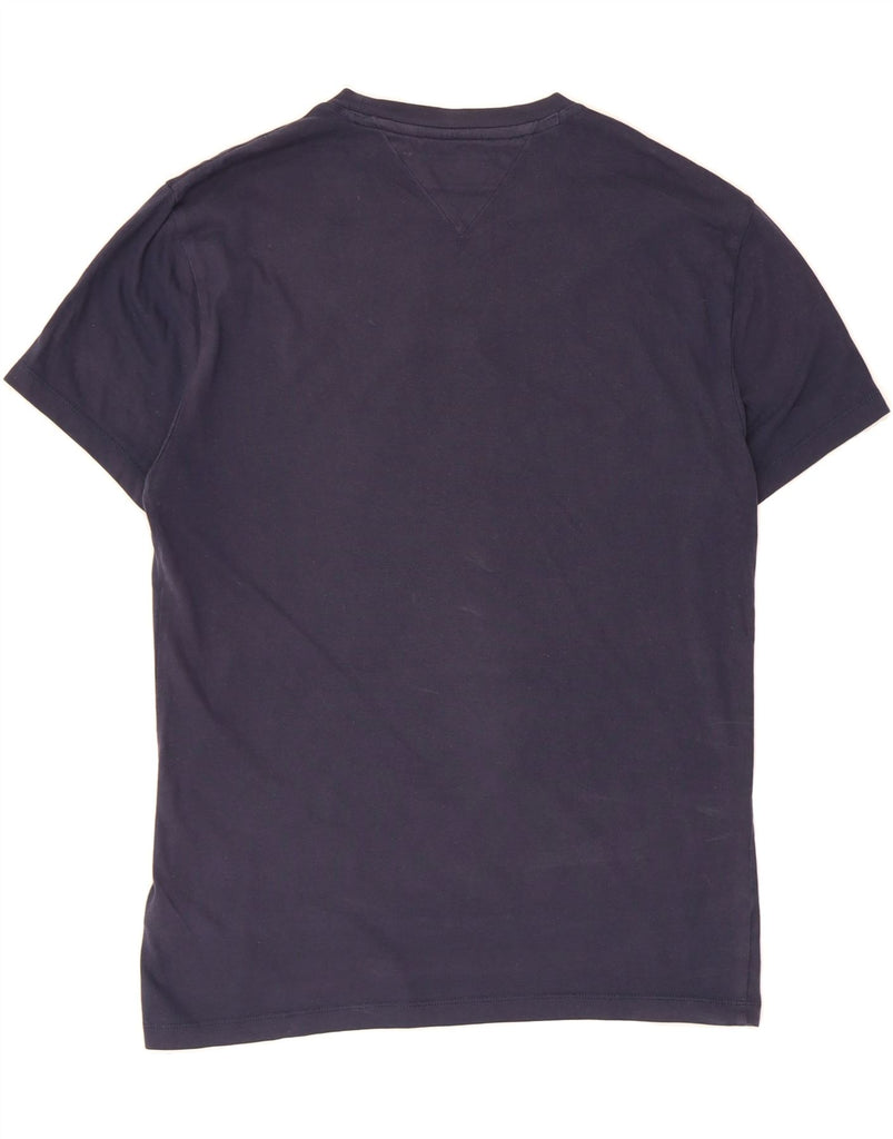 TOMMY HILFIGER Mens Graphic T-Shirt Top XS Navy Blue Cotton Vintage Tommy Hilfiger and Second-Hand Tommy Hilfiger from Messina Hembry 