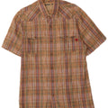 TIMBERLAND Mens Short Sleeve Shirt Medium Multicoloured Check Cotton
