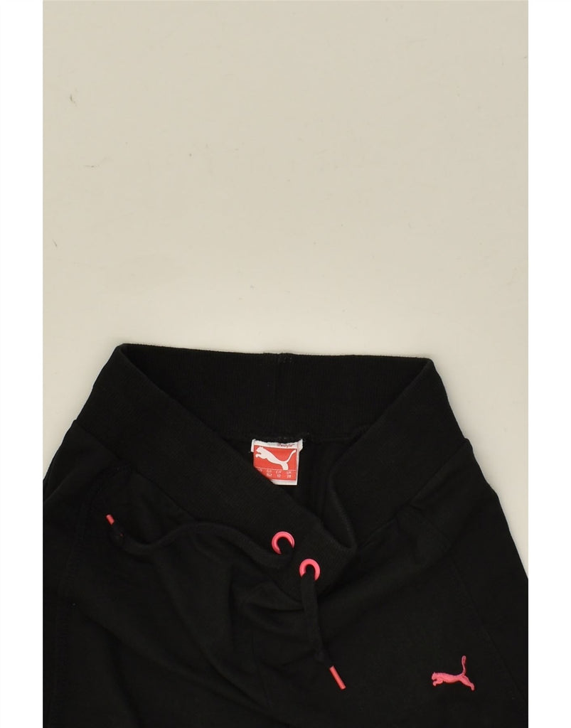 PUMA Girls Tracksuit Trousers Joggers 11-12 Years Black | Vintage Puma | Thrift | Second-Hand Puma | Used Clothing | Messina Hembry 