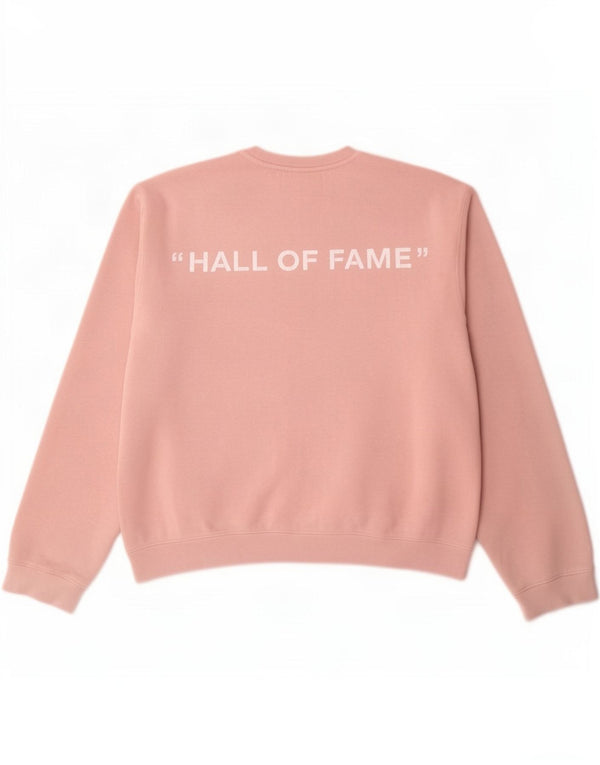 Replay Womens Graphic Sweatshirt Jumper UK 20 2XL Pink Cotton
