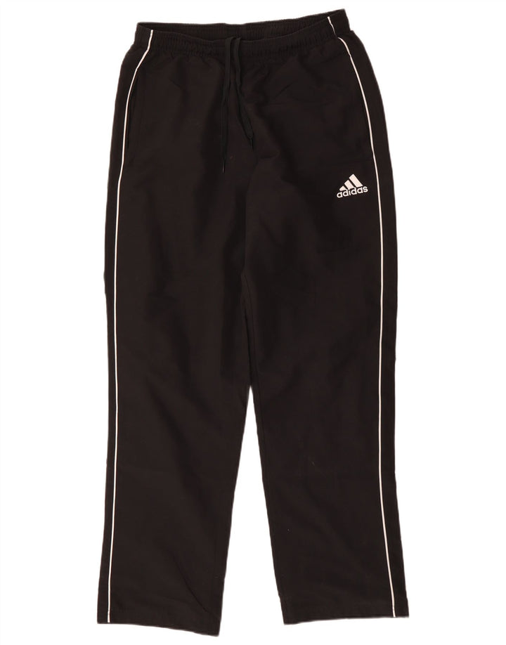 Adidas Mens Tracksuit Trousers Medium Black Polyester