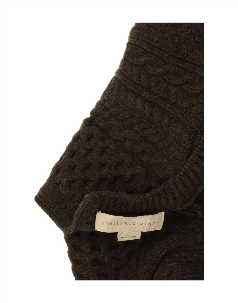 STELLA MCCARTNEY Womens Turtle Neck Jumper Sweater EU 42 Large Brown Vintage Stella McCartney and Second-Hand Stella McCartney from Messina Hembry 