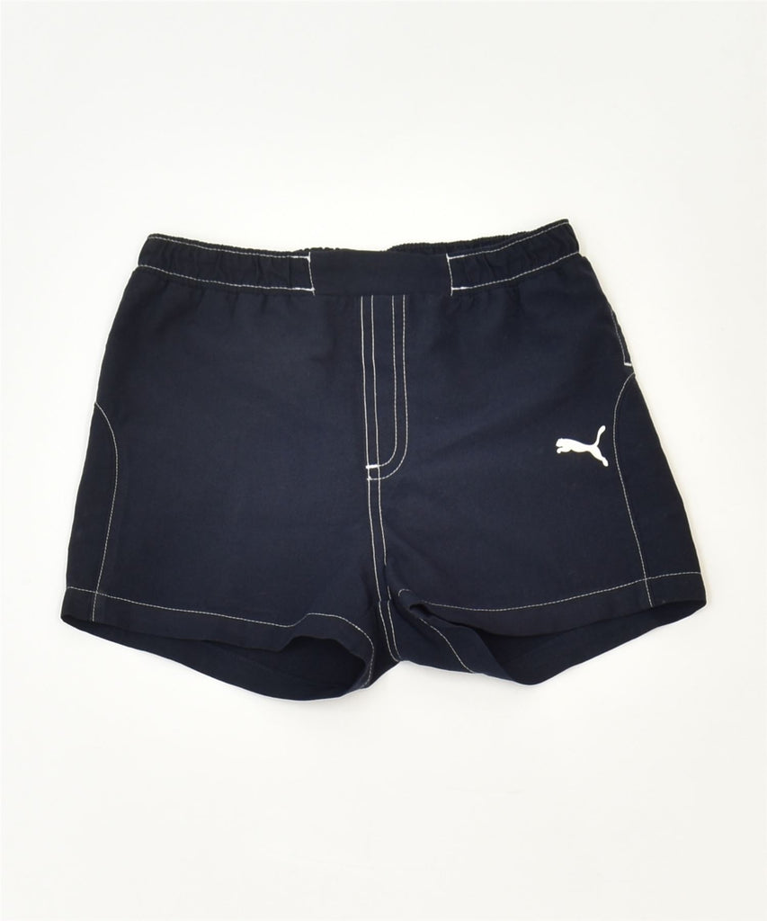 PUMA Boys Sport Shorts 3-4 Years Navy Blue Polyester Sports | Vintage | Thrift | Second-Hand | Used Clothing | Messina Hembry 