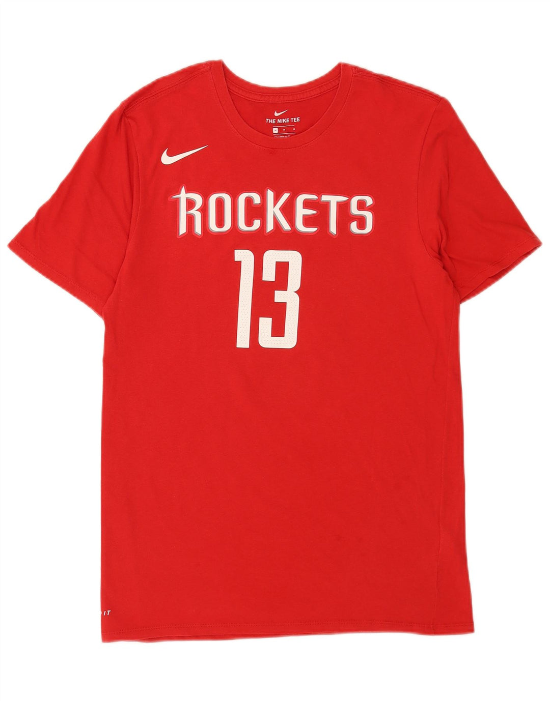 Nike Mens Houston Rockets Graphic T-Shirt Top Medium Red Cotton