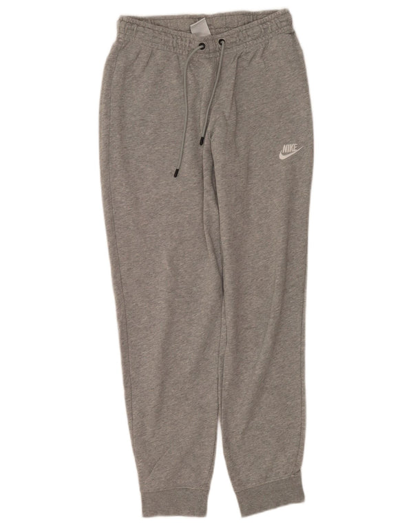 Nike Womens Tracksuit Trousers Joggers UK 8 Small  Grey Cotton