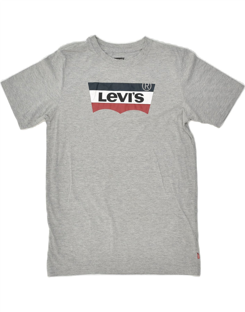 LEVI'S Boys Graphic T-Shirt Top 13-14 Years XL Grey Cotton | Vintage Levi's | Thrift | Second-Hand Levi's | Used Clothing | Messina Hembry 