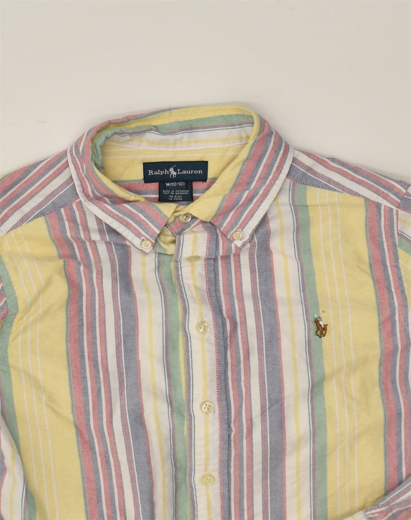 RALPH LAUREN Boys Shirt 10-11 Years Medium Multicoloured Striped Cotton | Vintage Ralph Lauren | Thrift | Second-Hand Ralph Lauren | Used Clothing | Messina Hembry 