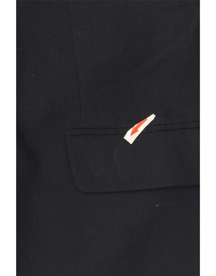 Marks & Spencer Mens 2 Button Blazer Jacket UK 38 Medium Navy Blue Wool