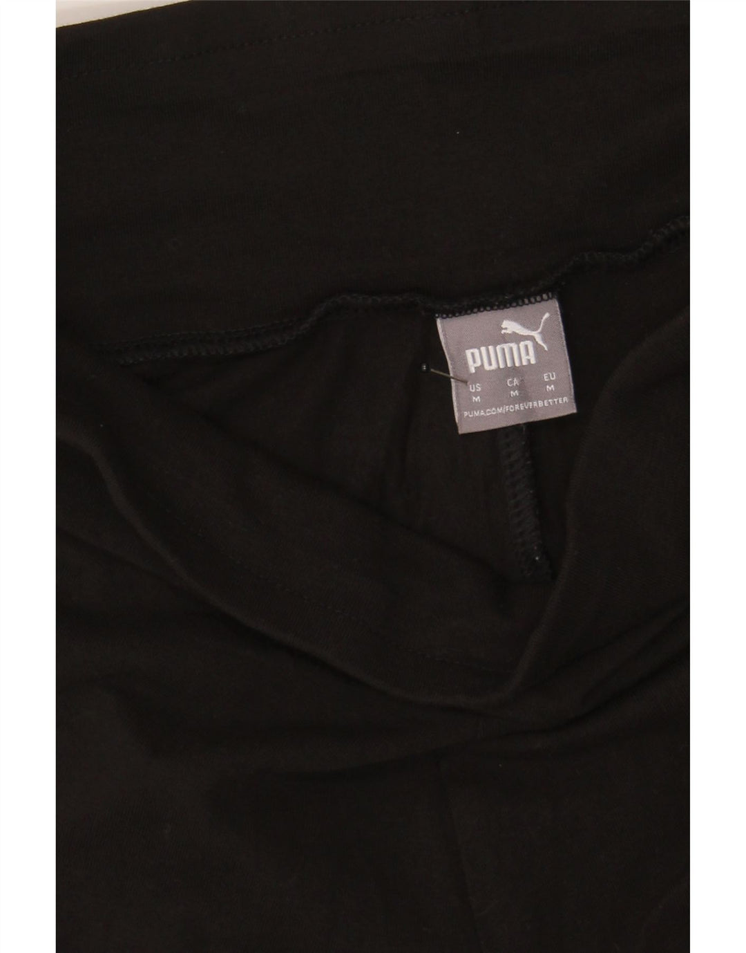 PUMA Womens Graphic Leggings UK 12 Medium Black Cotton Vintage Puma and Second-Hand Puma from Messina Hembry 