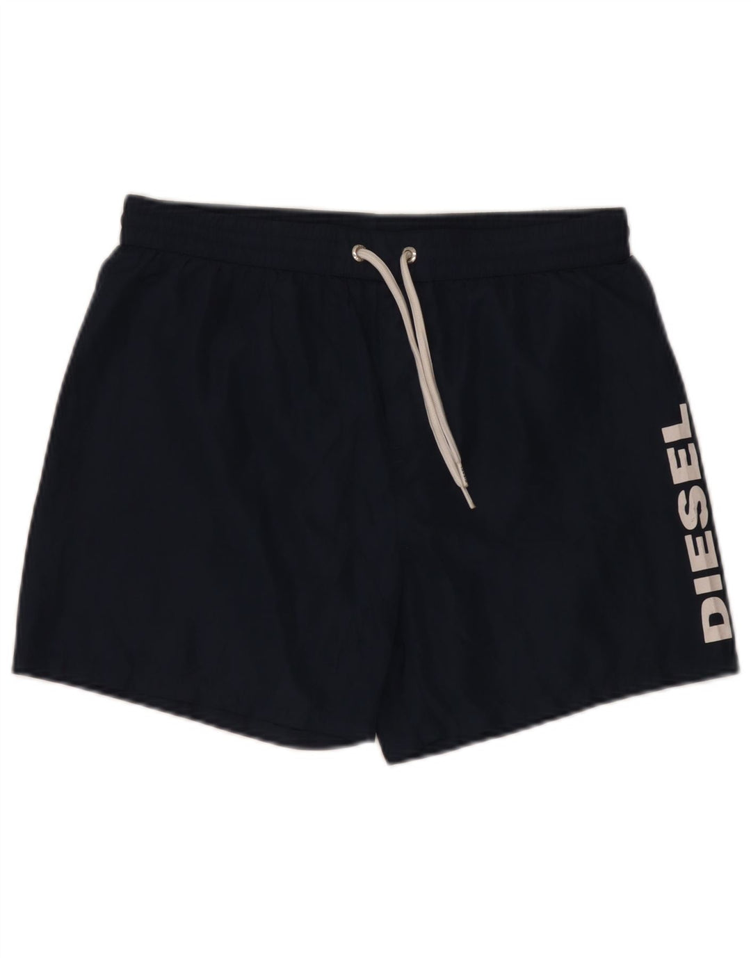 Diesel Mens Graphic Swimming Shorts Medium Navy Blue Polyester