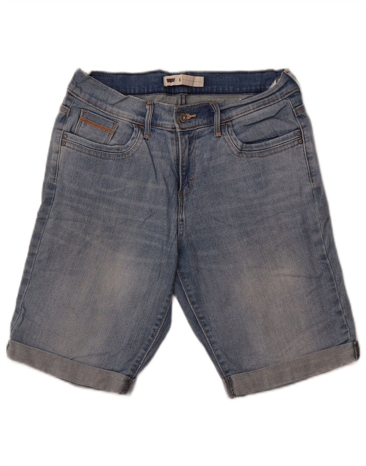 Levi's Womens Denim Shorts US 6 Medium W28 Blue Cotton