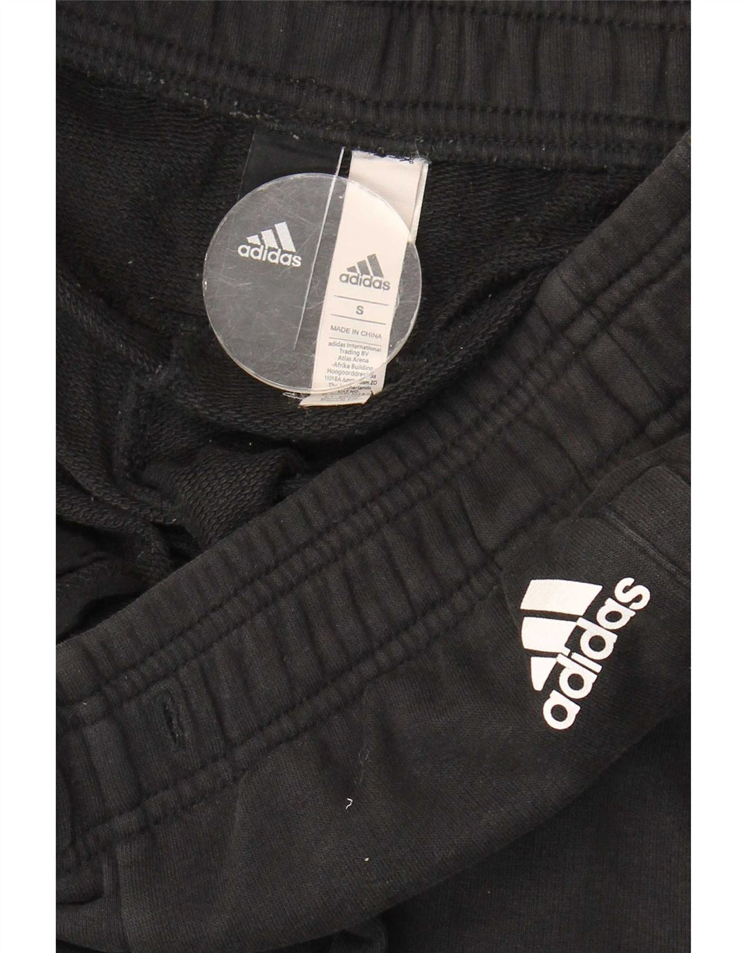 Adidas Mens Tracksuit Trousers Joggers Small  Black Cotton