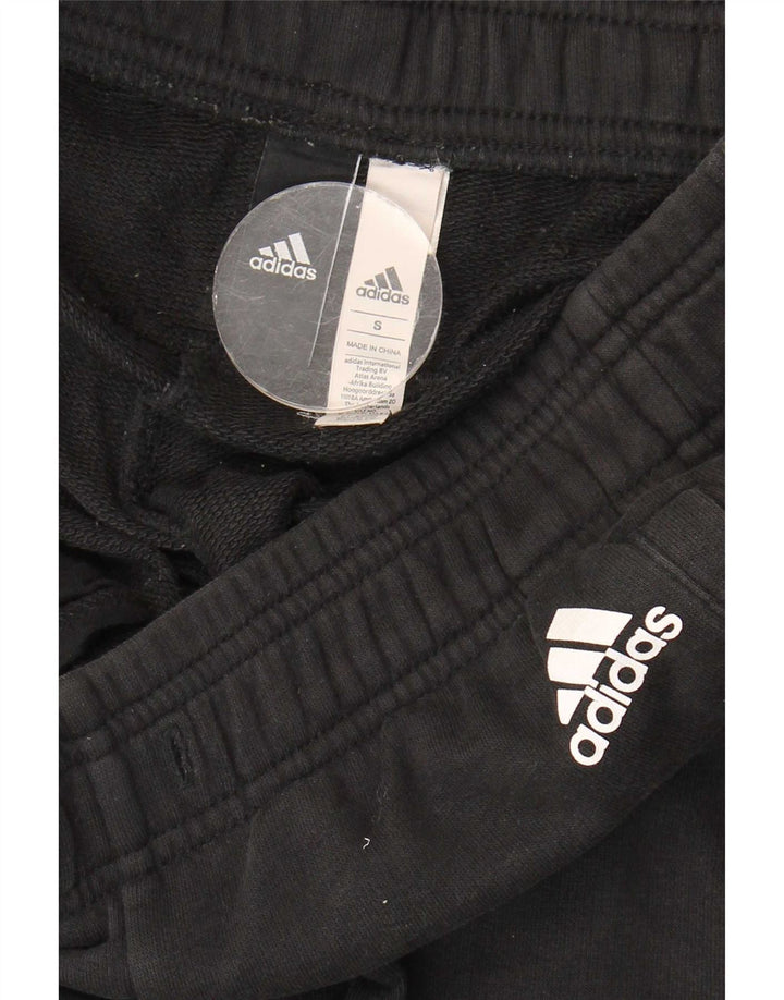 Adidas Mens Tracksuit Trousers Joggers Small  Black Cotton