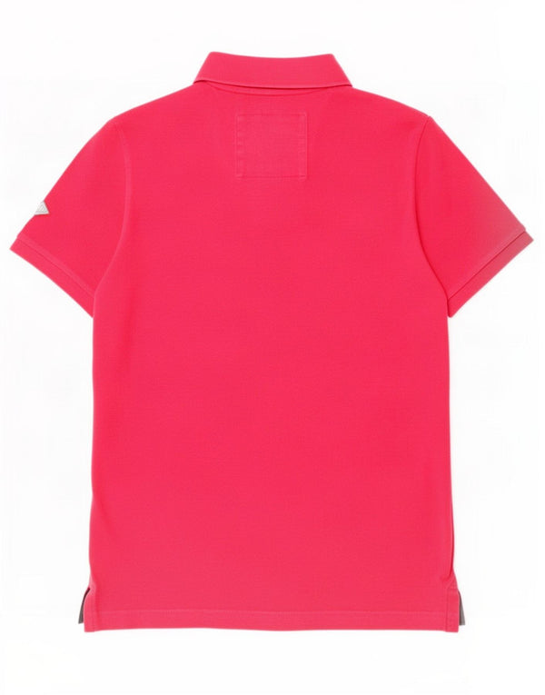Superdry Mens Polo Shirt 2XL Pink Cotton