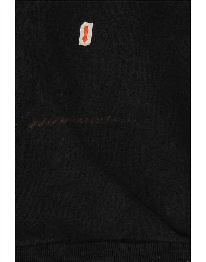Jack Wills Mens Hoodie Jumper XL Black Cotton