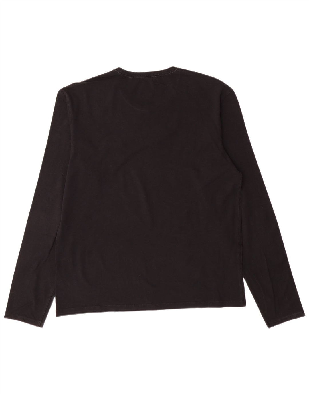 GUESS Mens Top Long Sleeve XL Black Cotton