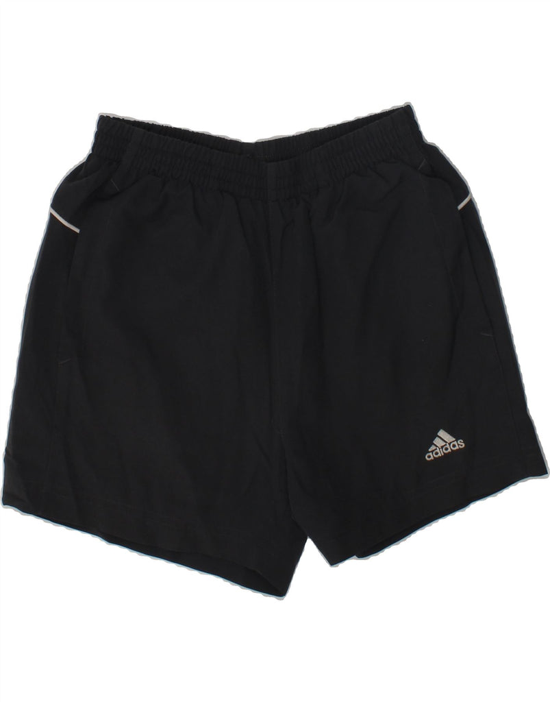 ADIDAS Boys Sport Shorts 9-10 Years Black Polyester | Vintage Adidas | Thrift | Second-Hand Adidas | Used Clothing | Messina Hembry 