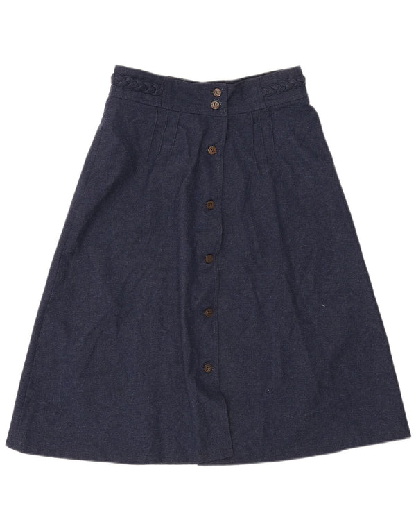 Brugi Womens A-Line Skirt W30 Medium Navy Blue Polyester