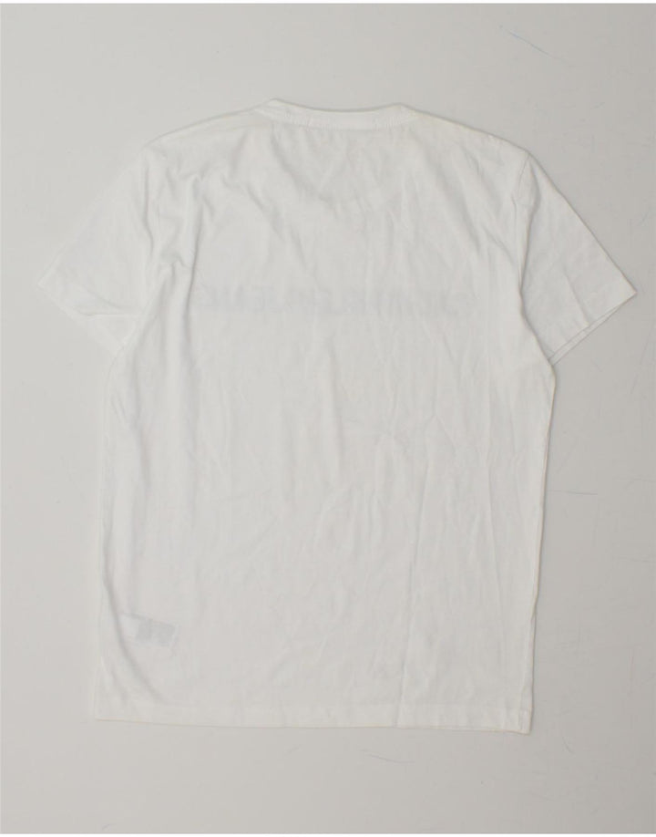 CALVIN KLEIN JEANS Mens Graphic T-Shirt Top Medium White Cotton Vintage Calvin Klein Jeans and Second-Hand Calvin Klein Jeans from Messina Hembry 