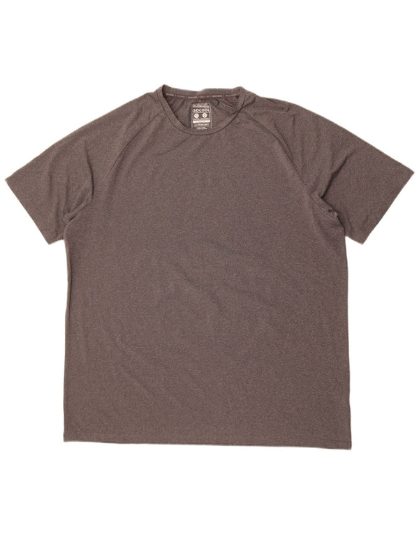 Mountain Warehouse Mens T-Shirt Top 2XL Grey Polyester