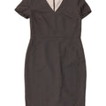 Marks & Spencer Womens Sheath Dress UK 12 Medium Grey Polyester