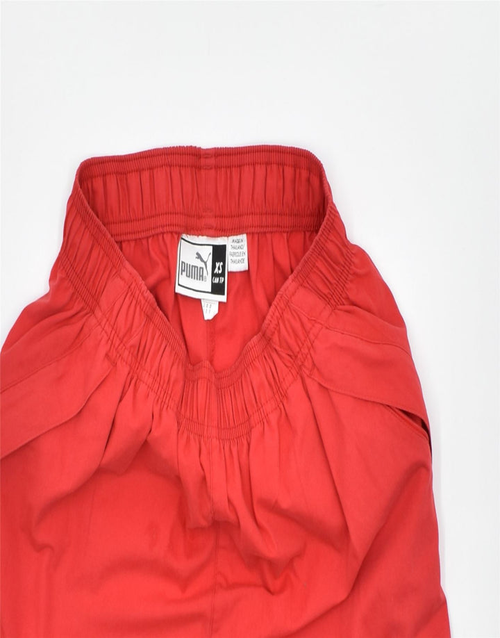 PUMA Mens Sport Shorts XS Red Polyester | Vintage | Thrift | Second-Hand | Used Clothing | Messina Hembry 